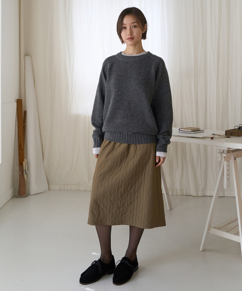 JULIAPEPE(ジュリアペペ)の「Oversized-fit Soft Knitwear (Charcoal)(ニット/セーター・レディース・その他・F)」の3枚目の写真