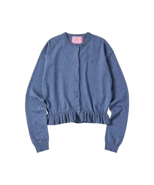 COMONINOZ（コモニノズ）の「W COMO FRILL CARDIGAN [BLUE]（カーディガン/ボレロ・レディース・ブルー・FREE）」の2枚目の写真