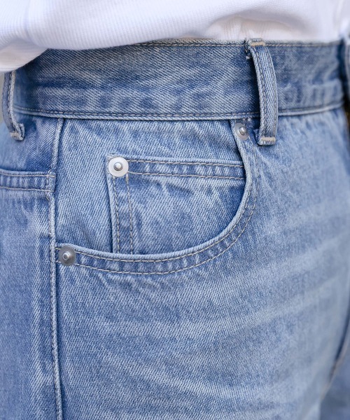 slattgir（スラットジール）の「高身長　サイドＶラインデニムワイドパンツ（トールサイズ）Essenave（その他パンツ・レディース・ブラック/ブルー・88/84/80/76/73/70/67/64）」の18枚目の写真