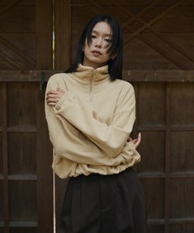 hellam（へラム）の「フリースハーフジッププルオーバー（スウェット）」
