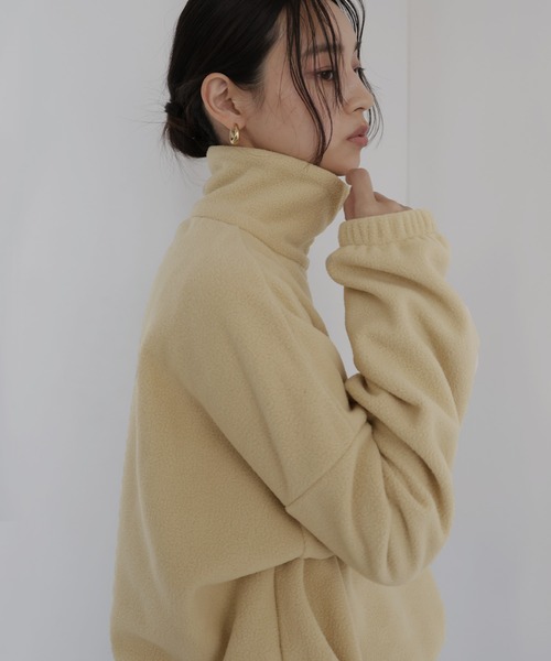 セール】フリースハーフジッププルオーバー（スウェット）｜hellam（へ