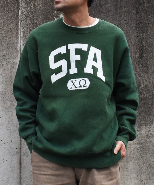 VINTAGE（ヴィンテージ）の「【USED】90’s Lee “SFA” リバースタイプ スウェット USA製（スウェット・メンズ・グリーン・X-LARGE）」の9枚目の写真