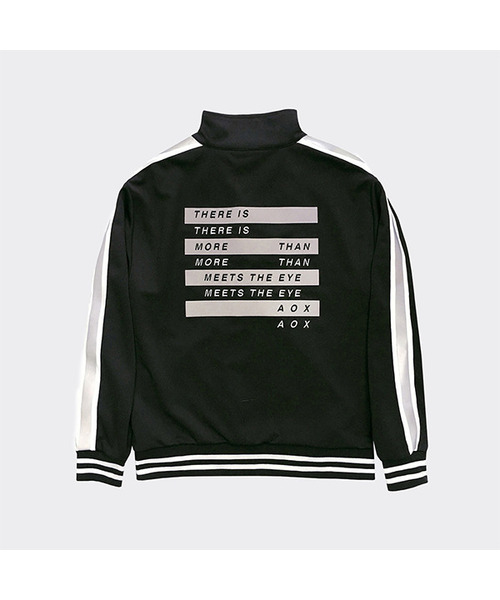 There is line tracktop(Black)（ナイロンジャケット）｜AOX（エーオー