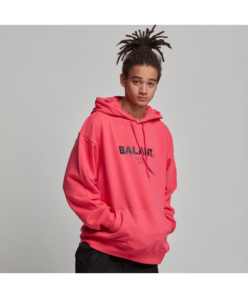BALANT(バラント)の「オリジナルヘビーロゴベーシックフードパーカー - ピンク(パーカー・メンズ・その他・LARGE/MEDIUM)」の1枚目の写真