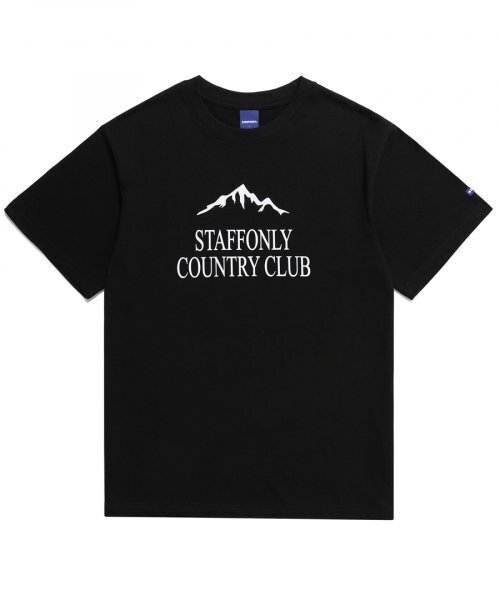 STAFF ONLY(スタッフオンリー)の「MOUNTAIN CC TEE (BLACK)(Tシャツ/カットソー・メンズ・その他・MEDIUM/LARGE)」の1枚目の写真