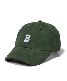 BUTDEEP（バッドディープ）の「CORDUROY B LOGO CURVED CAP-GREEN（キャップ）」