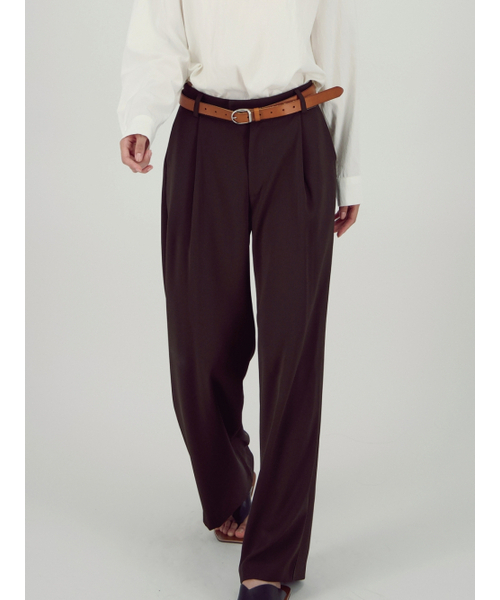ACUD(アクド)の「Soft Flow Slacks _Brown(スラックス・レディース・ブラウン・SMALL/MEDIUM)」の1枚目の写真