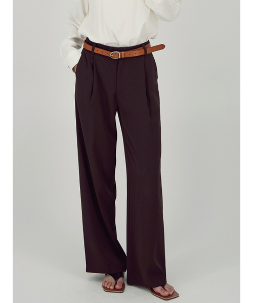 ACUD(アクド)の「Soft Flow Slacks _Brown(スラックス・レディース・ブラウン・SMALL/MEDIUM)」の2枚目の写真