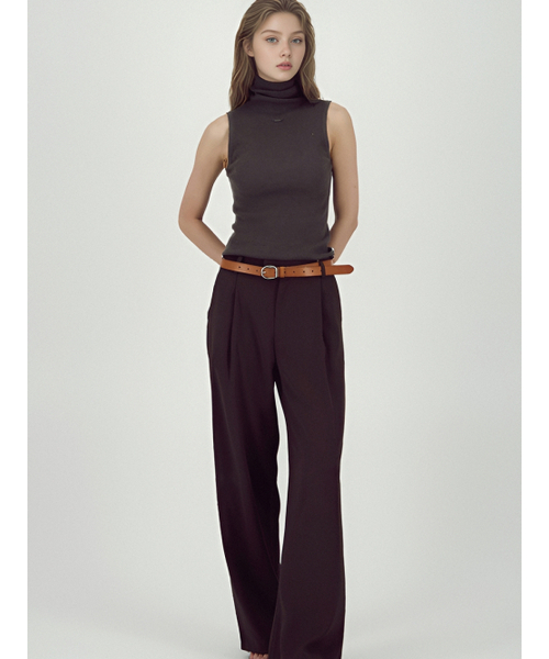 ACUD(アクド)の「Soft Flow Slacks _Brown(スラックス・レディース・ブラウン・SMALL/MEDIUM)」の4枚目の写真