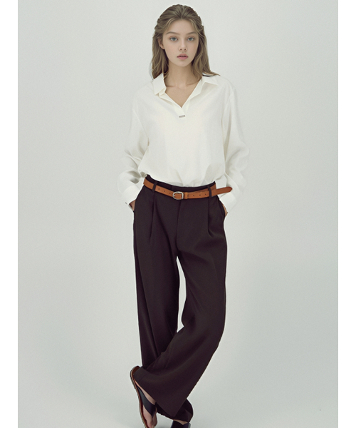 ACUD(アクド)の「Soft Flow Slacks _Brown(スラックス・レディース・ブラウン・SMALL/MEDIUM)」の5枚目の写真