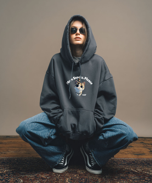 OHP（ワンハンドレッドパーセント）の「OHPxHARMONIA      no.2 起毛フードパーカー（パーカー・メンズ・ブラック/Beige/ダークグレー・4XL/3XL/M(95)/L/2XL/XL）」の6枚目の写真
