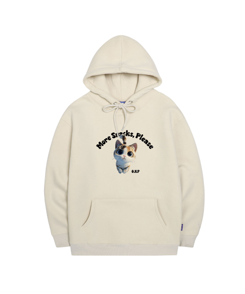 OHP（ワンハンドレッドパーセント）の「OHPxHARMONIA      no.2 起毛フードパーカー（パーカー・メンズ・ブラック/Beige/ダークグレー・4XL/3XL/M(95)/L/2XL/XL）」の7枚目の写真