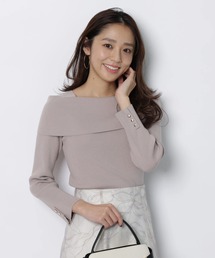 予約商品】ニット/セーター（ピンク/桃色系・オフショルダー