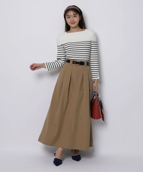 JUSGLITTY（ジャスグリッティー）の「ケープオフショルニット（ニット/セーター・レディース・ピンク系その他/ブラック系その他2/ホワイト/ミント/ブラック系その他・2）」の6枚目の写真