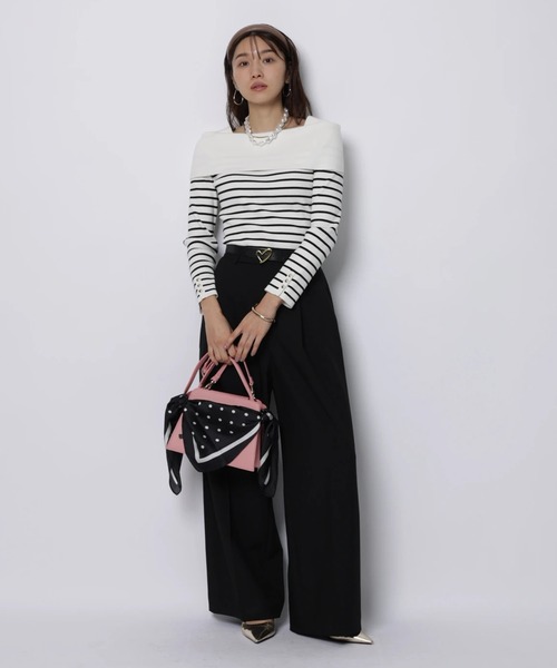 JUSGLITTY（ジャスグリッティー）の「ケープオフショルニット（ニット