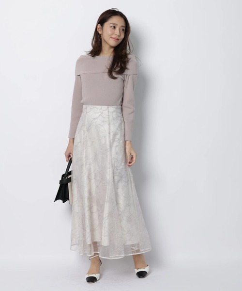 JUSGLITTY（ジャスグリッティー）の「ケープオフショルニット（ニット