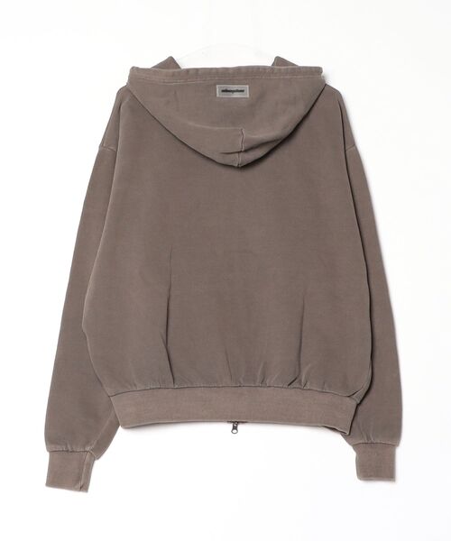 En serio TOKYO（エンソリオトーキョー）の「【SIDEWAYSTANCE】ピグメント裏毛ジップパーカー（パーカー・メンズ・ブラウン/ブラック・SMALL/MEDIUM/X-LARGE/LARGE）」の20枚目の写真