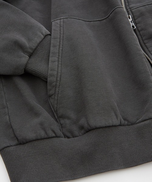 En serio TOKYO（エンソリオトーキョー）の「【SIDEWAYSTANCE】ピグメント裏毛ジップパーカー（パーカー・メンズ・ブラウン/ブラック・SMALL/MEDIUM/X-LARGE/LARGE）」の16枚目の写真