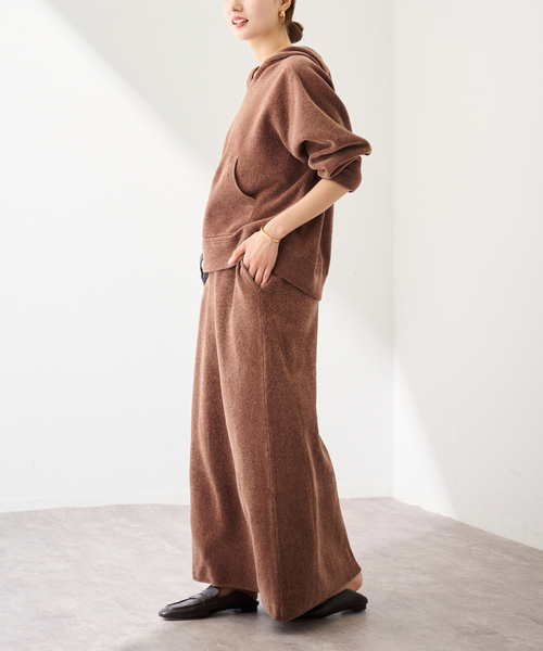 FRAMeWORK（フレームワーク）の「ショートモールスカート（スカート・レディース・ブラウン/ベージュ・38/36）」の4枚目の写真