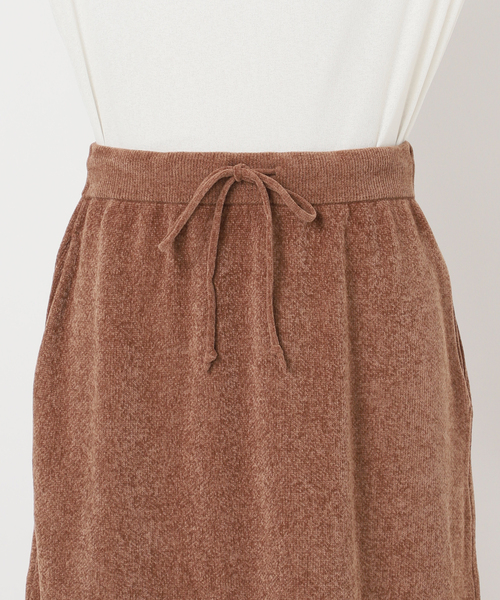 FRAMeWORK(フレームワーク)の「ショートモールスカート(スカート・レディース・ブラウン/ベージュ・38/36)」の8枚目の写真