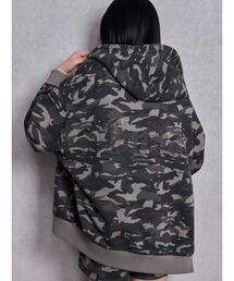 GYDA | NEW BACK GYDAラインストーンラメパーカー(パーカー)