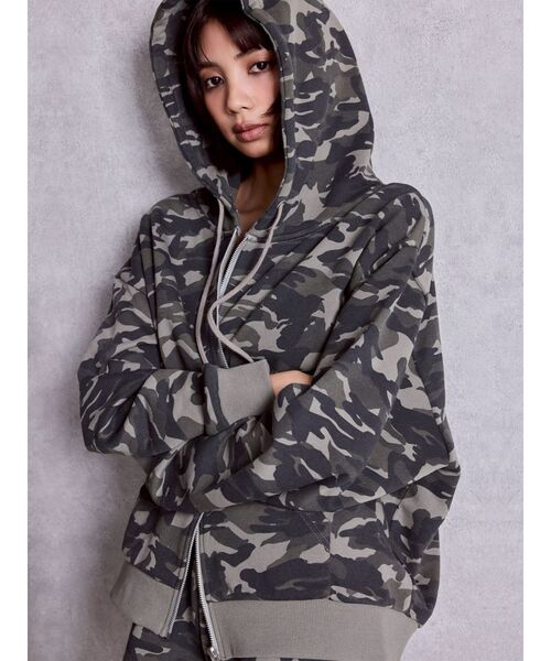 NEW BACK GYDAラインストーンラメパーカー（パーカー）｜GYDA