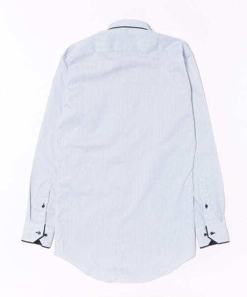 TOKYO SHIRTS(トウキョウシャツ)の「【透け防止】 形態安定ノンアイロン ボタンダウン 長袖ビジネスワイシャツ(大きいサイズ・長いサイズ)(ビジネスシャツ・メンズ・ブルー・首回り39cm-裄丈88cm/首回り41cm-裄丈90cm/首回り42cm-裄丈90cm/首回り43cm-裄丈90cm/首回り45cm-裄丈82cm/首回り45cm-裄丈86cm/首回り45cm-裄丈90cm/首回り47cm-裄丈86cm/首回り47cm-裄丈90cm)」の7枚目の写真