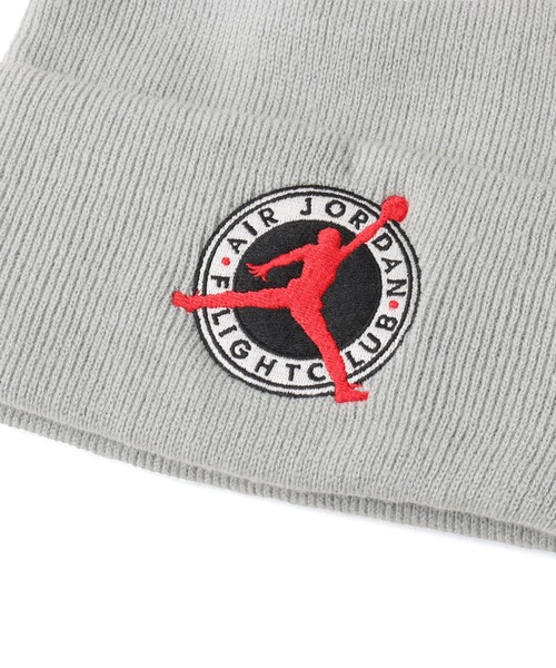 JORDAN BRAND（ジョーダンブランド）の「JORDAN BRAND U J PEAK BEANIE FLT CLUB / ジョーダン ブランド ピーク ビーニー FLT CLUB / NIKE【SP】（ニットキャップ/ビーニー・メンズ・アイボリー/ブラック/グレー・ONE SIZE）」の5枚目の写真