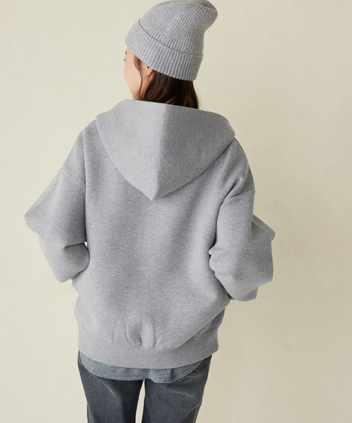 JOURNAL STANDARD relume（ジャーナルスタンダード　レリューム）の「《WEB限定追加4》フーディーブルゾン（パーカー・レディース・チャコールグレー/スミクロ/ブラウン・FREE）」の14枚目の写真