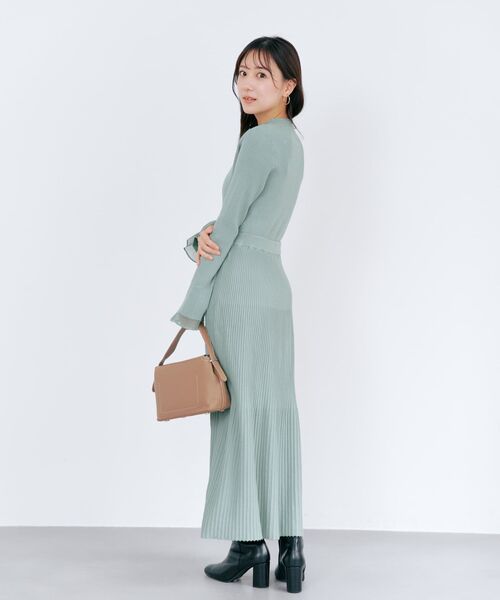 COHINA(コヒナ)の「パネルリブマーメイドニットスカート 【低身長・小柄女性】(スカート・レディース・グレー/グリーン/ベージュ・REGULAR/SHORT)」の19枚目の写真