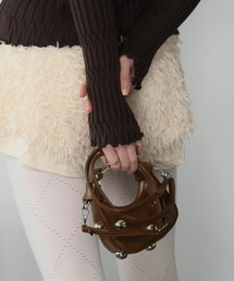 Ulysses（ユリシス）の「スタッズハーフムーンマイクロバッグ（ハンドバッグ）」