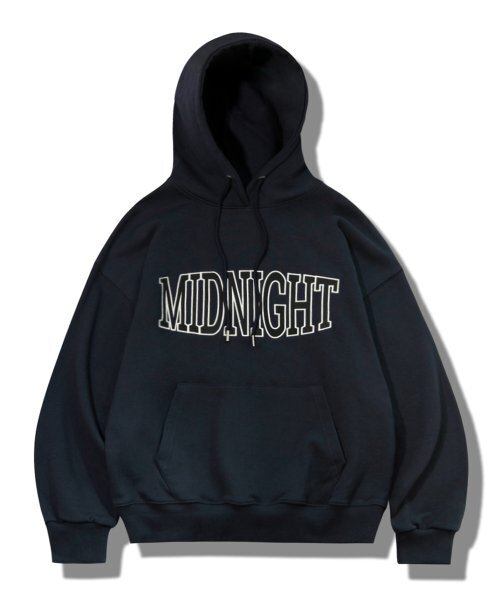 UNLC(ユーエヌエルシー)の「ミッドナイトアップリケフード(ネイビー)(パーカー・メンズ・その他・MEDIUM/LARGE/X-LARGE)」の1枚目の写真