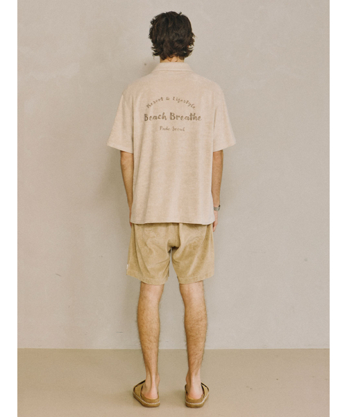 PADO SEOUL(パドソウル)の「テリーオープンカラーシャツベージュ(シャツ/ブラウス・メンズ・その他・LARGE/X-LARGE)」の3枚目の写真