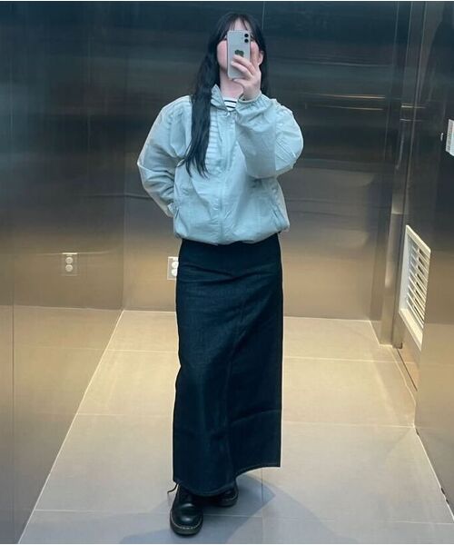 MUSINSA STANDARD WOMAN（ムシンサスタンダードウーマン）の「ウィメンズシアーフードパーカージャケット [ミントグレー]（ナイロンジャケット・レディース・その他・S/M/L）」の20枚目の写真