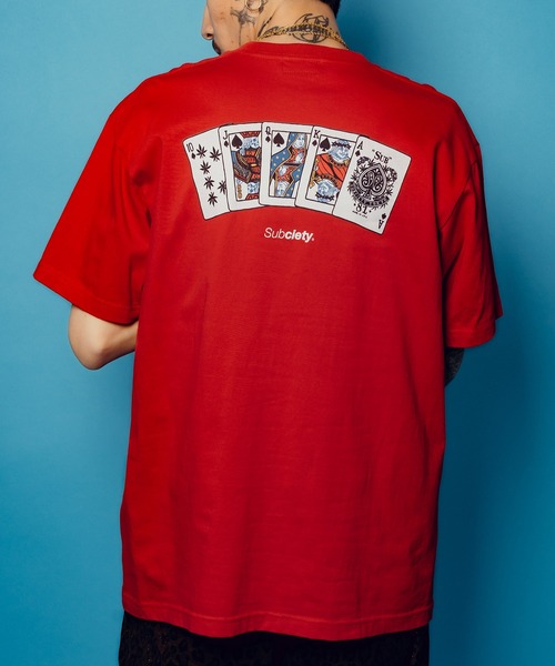 Subciety（サブサエティ）の「Royal flash tee（Tシャツ/カットソー・メンズ・ブラック/ホワイト/レッド・SMALL/MEDIUM/LARGE/X-LARGE/XX-LARGE）」の3枚目の写真