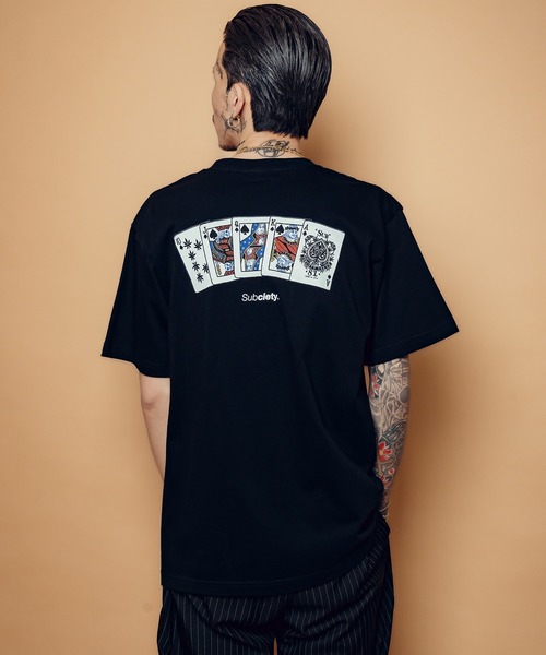Subciety（サブサエティ）の「Royal flash tee（Tシャツ/カットソー・メンズ・ブラック/ホワイト/レッド・SMALL/MEDIUM/LARGE/X-LARGE/XX-LARGE）」の13枚目の写真