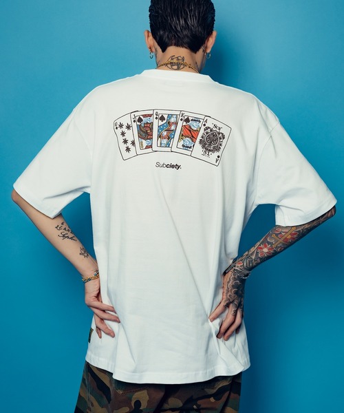Subciety（サブサエティ）の「Royal flash tee（Tシャツ/カットソー・メンズ・ブラック/ホワイト/レッド・SMALL/MEDIUM/LARGE/X-LARGE/XX-LARGE）」の11枚目の写真