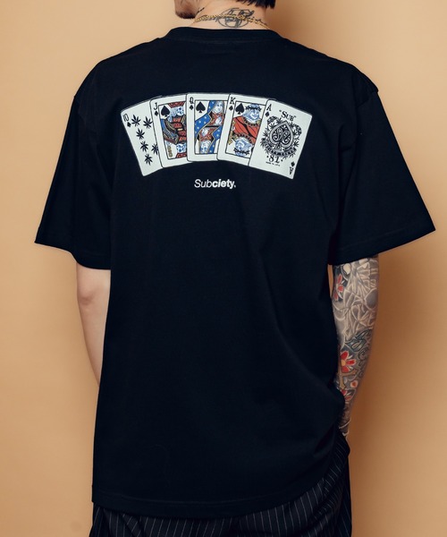 Subciety（サブサエティ）の「Royal flash tee（Tシャツ/カットソー・メンズ・ブラック/ホワイト/レッド・SMALL/MEDIUM/LARGE/X-LARGE/XX-LARGE）」の14枚目の写真