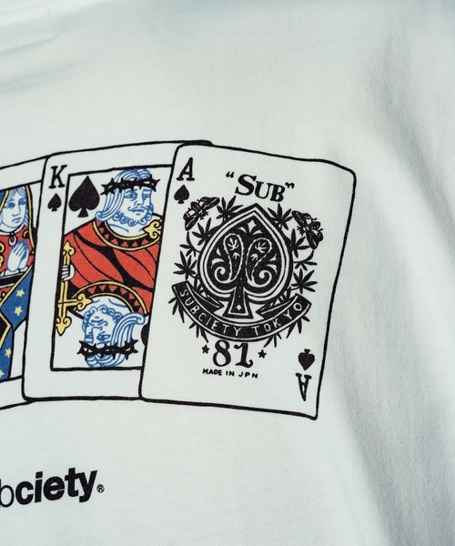 Subciety（サブサエティ）の「Royal flash tee（Tシャツ/カットソー・メンズ・ブラック/ホワイト/レッド・SMALL/MEDIUM/LARGE/X-LARGE/XX-LARGE）」の18枚目の写真