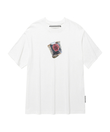 ペーパーシガレットTシャツ ホワイト