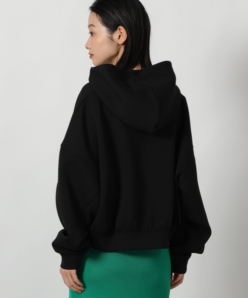 LAKOLE（ラコレ）の「ショートダンボールZIPパーカー / 643749（パーカー・レディース・ブラック/グレー/ネイビー/ピンク・FREE）」の9枚目の写真