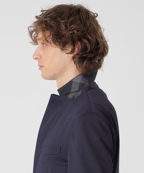 BLACK LABEL CRESTBRIDGE(ブラックレーベル・クレストブリッジ)の「CARREMANハニカムジャージージャケット(テーラードジャケット・メンズ・ネイビー/ライトグレー・S/XL/M/L)」の12枚目の写真
