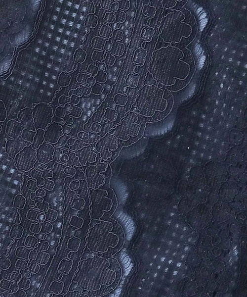 n'OrLABEL（ノアールレーベル）の「『裏毛袖レースプルオーバー』（スウェット・レディース・ブルー/チャコール・FREE）」の7枚目の写真