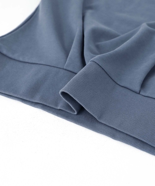 n'OrLABEL（ノアールレーベル）の「『裏毛袖レースプルオーバー』（スウェット・レディース・ブルー/チャコール・FREE）」の8枚目の写真