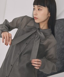 ELUNIS | シアーボウタイシャツ(シャツ/ブラウス)