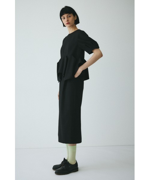 HeRIN.CYE(ヘリンドットサイ)の「CLO Peplum dress クロペプラムドレス(ワンピース・レディース・ブラック・36/38)」の6枚目の写真