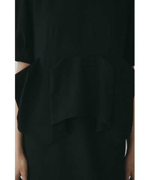 HeRIN.CYE(ヘリンドットサイ)の「CLO Peplum dress クロペプラムドレス(ワンピース・レディース・ブラック・36/38)」の13枚目の写真