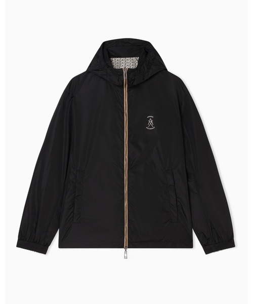 ARMANI EXCHANGE(アルマーニエクスチェンジ)の「【A|X アルマーニ エクスチェンジ】オールオーバーロゴ リバーシブル フーデッドブルゾン(ナイロンジャケット・メンズ・アイボリー・LARGE/MEDIUM/SMALL/X-LARGE/X-SMALL)」の6枚目の写真