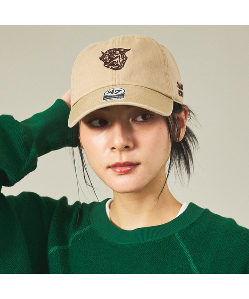 AMERICANA(アメリカーナ)の「【AMERICANA×ORIGINAL Charcoal/アメリカーナ×オリジナル チャコール】×【 47Brand / フォーティーセブンブランド 】Leopards /ユニセックス(キャップ・メンズ・ネイビー/カーキ/ブルー・フリー)」の9枚目の写真