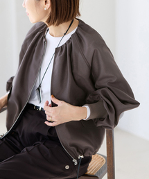 IENA | 《一部カラーWEB限定/新色あり/追加2》ウォッシャブル シアーノーカラーブルゾン(その他アウター)